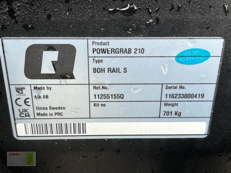 Sonstige Bagger & Lader типа Alö POWERGRAB 210 Silageschaufel TORION, Gebrauchtmaschine в Bordesholm (Фотография 6)