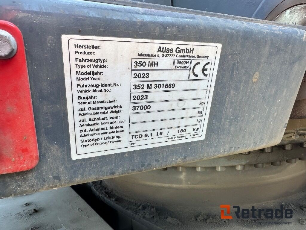 Sonstige Bagger & Lader of the type Atlas 350 MH Med sorter grab, Gebrauchtmaschine in Rødovre (Picture 3)