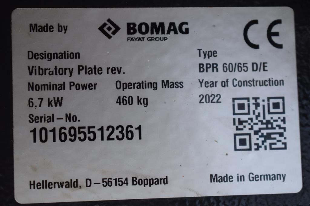 Sonstige Bagger & Lader of the type Bomag BPR 60/65 D FABRIKSNY, Gebrauchtmaschine in Fredensborg (Picture 6)