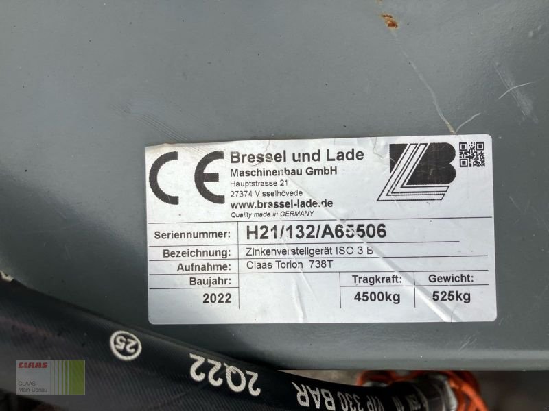 Sonstige Bagger & Lader типа Bressel & Lade H21 PALETTENGABEL, Gebrauchtmaschine в Vohburg (Фотография 8)