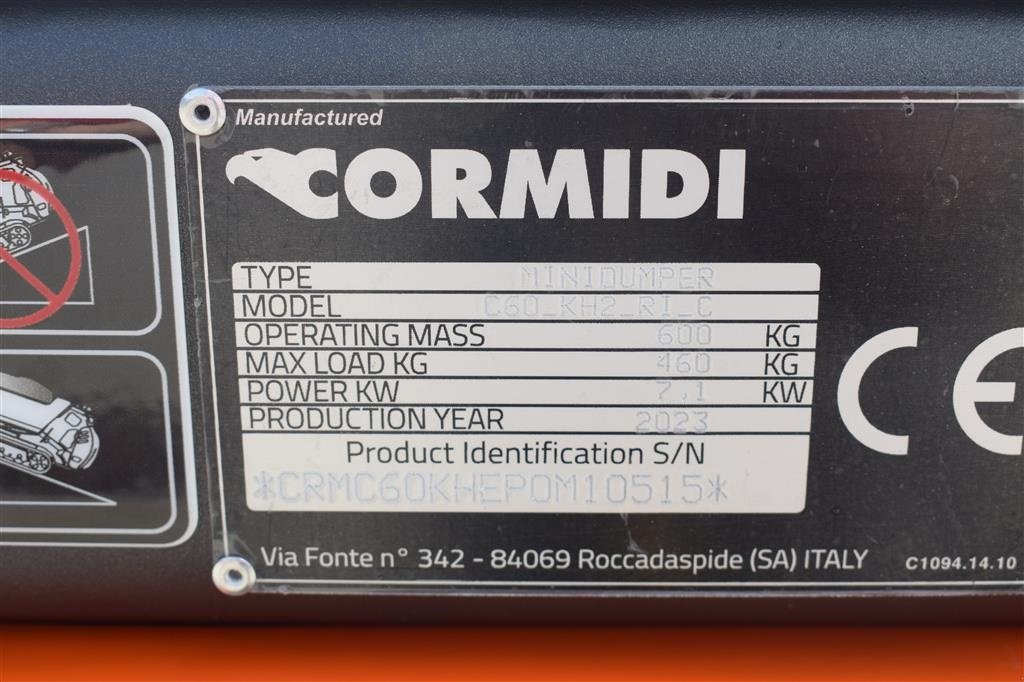 Sonstige Bagger & Lader Türe ait Cormidi C60 NY PRIS 2023 MODEL, Gebrauchtmaschine içinde Fredensborg (resim 14)