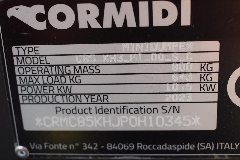 Sonstige Bagger & Lader a típus Cormidi C85 NY PRIS 2023 MODEL HØJ TIP, Gebrauchtmaschine ekkor: Fredensborg (Kép 14)