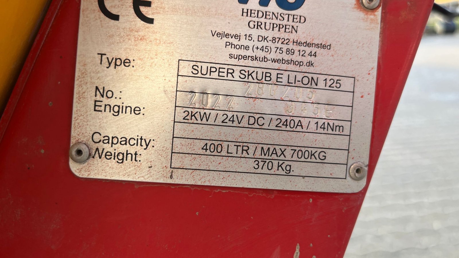 Sonstige Bagger & Lader of the type Hedensted Gruppen super skub E700 Elektrisk superskub Motorbør, Gebrauchtmaschine in Rønnede (Picture 13)
