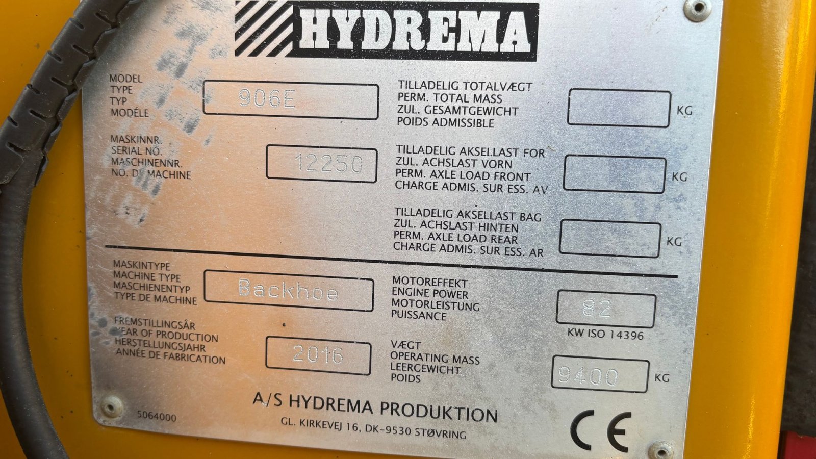 Sonstige Bagger & Lader za tip Hydrema 906 E 906 E, Gebrauchtmaschine u Hobro (Slika 12)