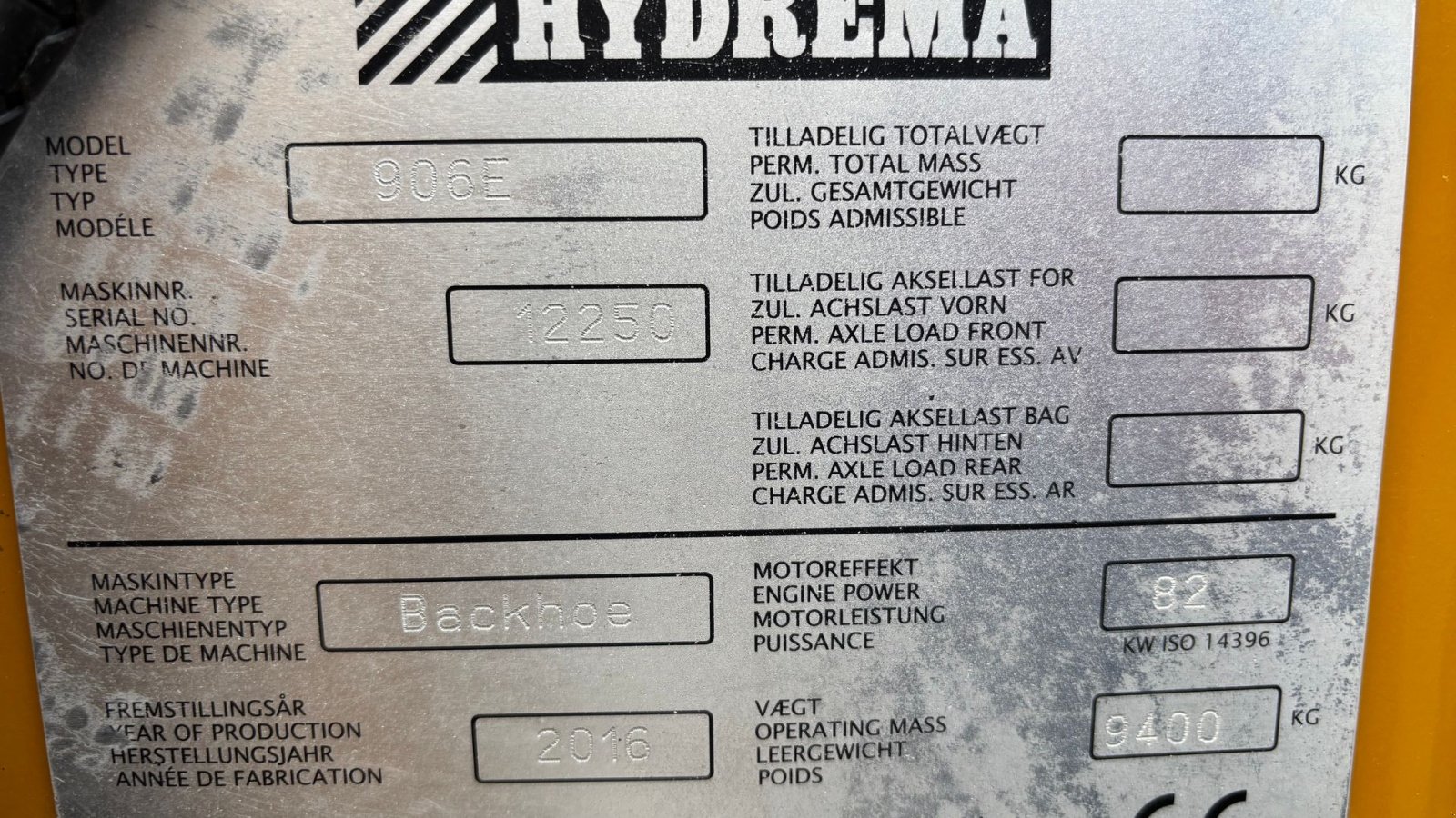 Sonstige Bagger & Lader типа Hydrema 906E 906e, Gebrauchtmaschine в Hobro (Фотография 12)