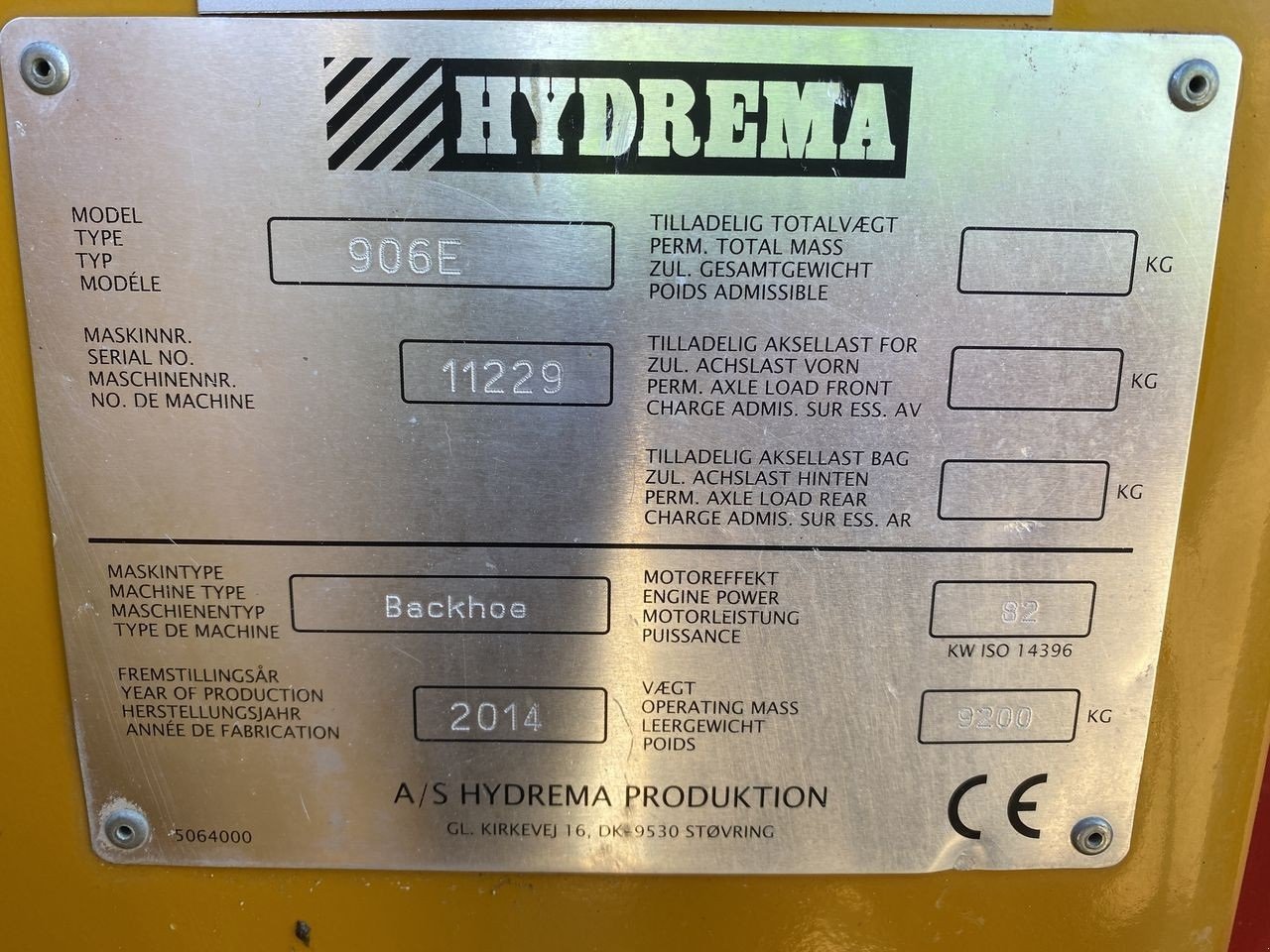 Sonstige Bagger & Lader tip Hydrema 906E, Gebrauchtmaschine in Skive (Poză 12)