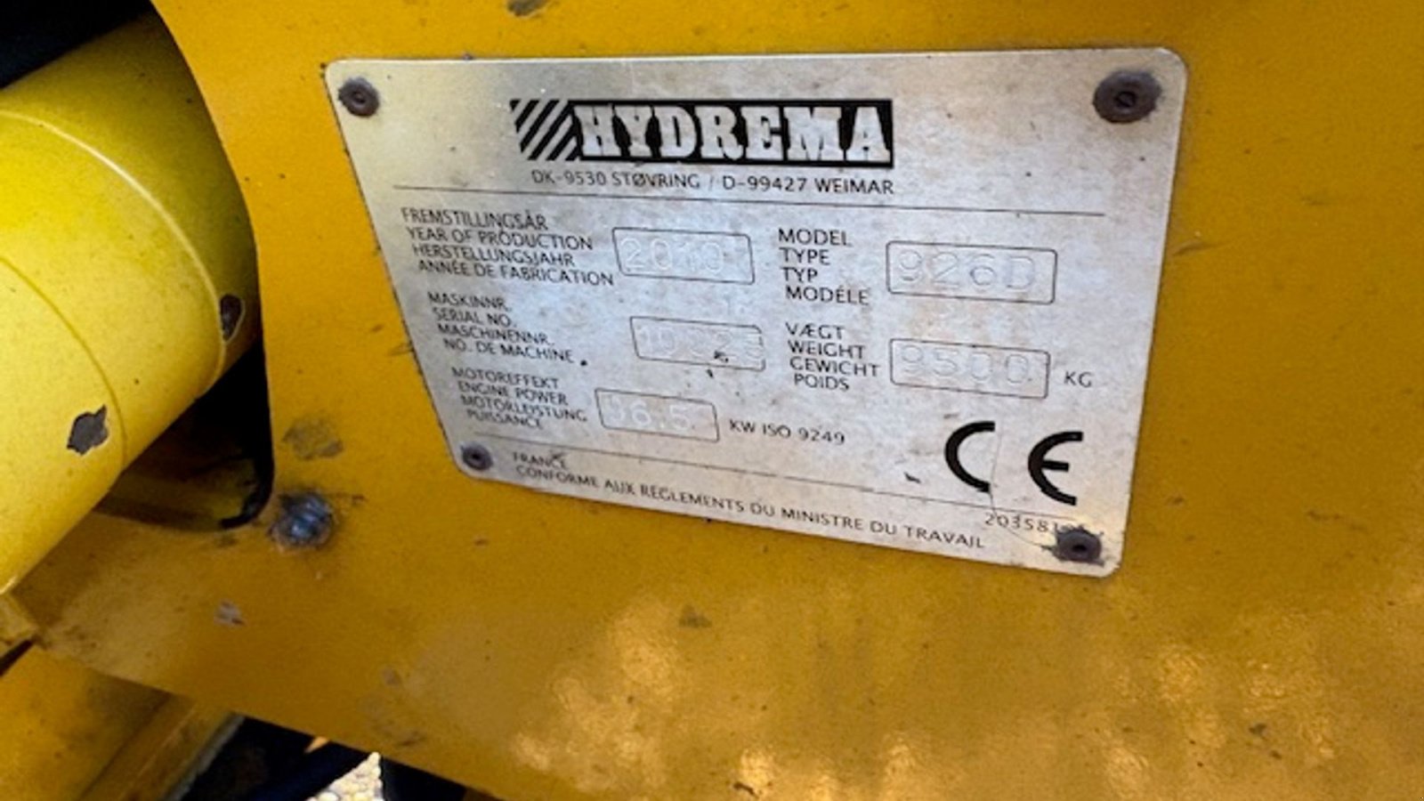 Sonstige Bagger & Lader типа Hydrema 926D ESD, DOBBELTCOMMAND, HYD. SKIFT FOR OG BAG, Gebrauchtmaschine в Dronninglund (Фотография 2)