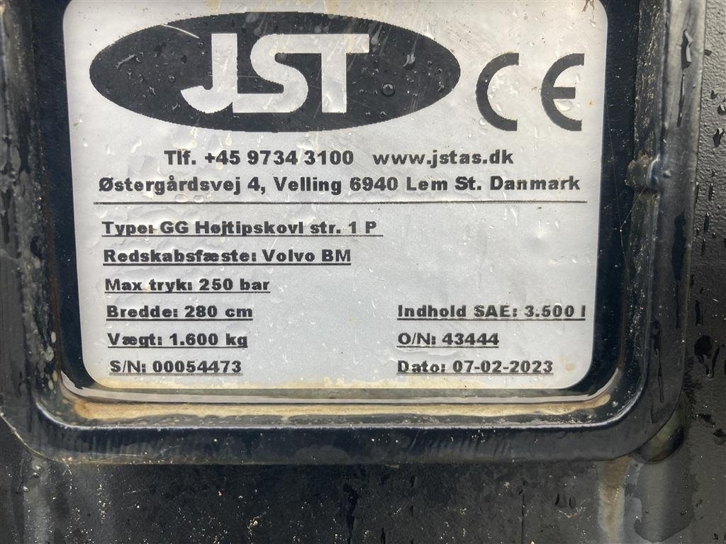 Sonstige Bagger & Lader a típus JST Højtipskovl str.1  280 cm bred monteret med BM Fæste, Gebrauchtmaschine ekkor: Roslev (Kép 20)