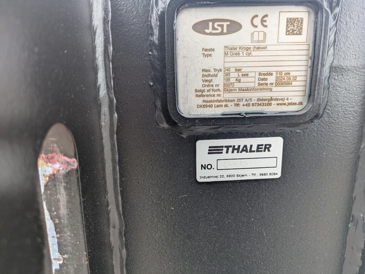 Sonstige Bagger & Lader Türe ait JST M GREB 1 CYL., Gebrauchtmaschine içinde Skjern (resim 4)