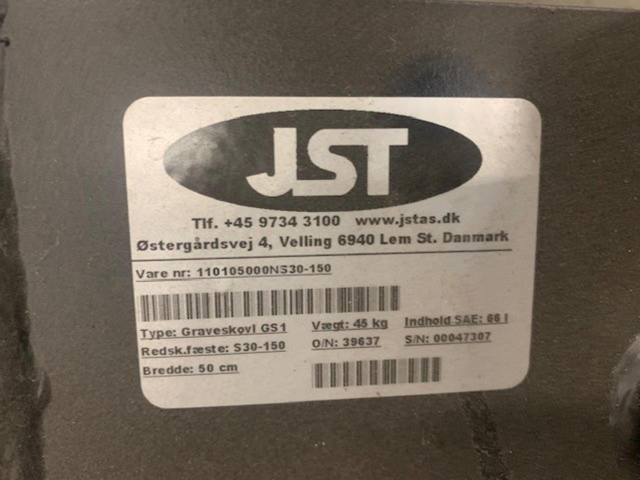 Sonstige Bagger & Lader typu JST SKOVL B50 S30-150, Gebrauchtmaschine v Jelling (Obrázek 3)