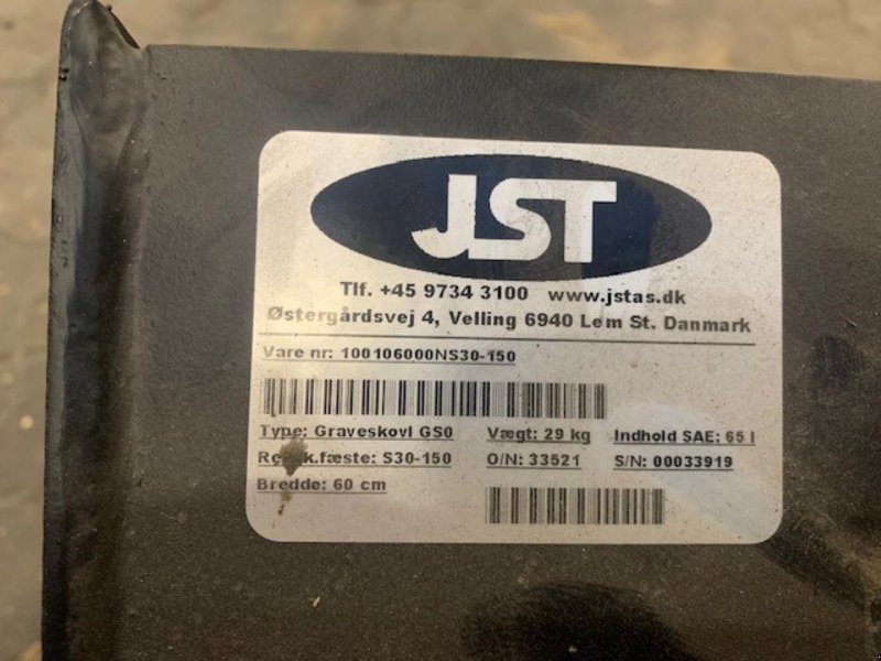 Sonstige Bagger & Lader van het type JST SKOVL B60, Gebrauchtmaschine in Jelling