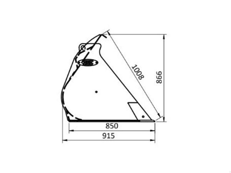 Sonstige Bagger & Lader typu JST SSM skovl 180-240 cm., Gebrauchtmaschine v Vrå (Obrázek 2)