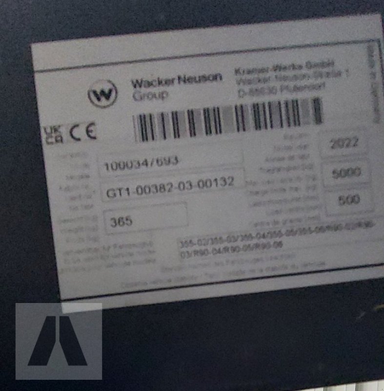 Sonstige Bagger & Lader Türe ait Kramer Palettengabel 1200 Volvo, Neumaschine içinde Antdorf (resim 5)