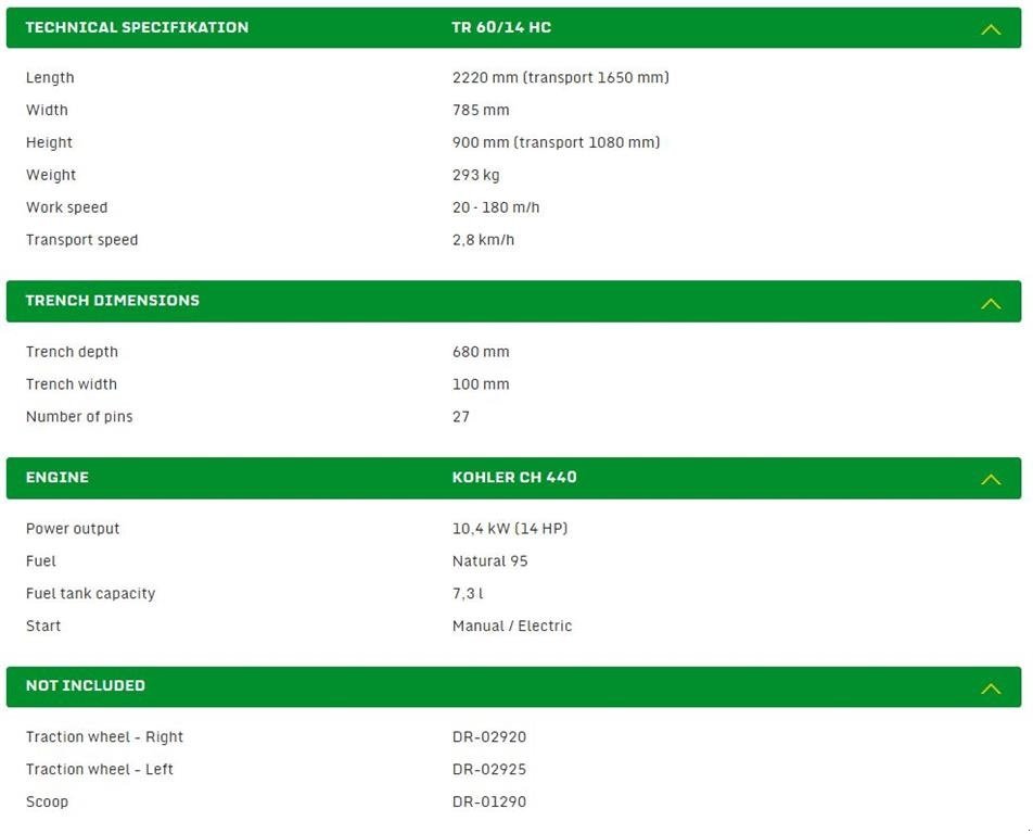 Sonstige Bagger & Lader typu laski TR 60/14 HC (60 cm), Gebrauchtmaschine v Vrå (Obrázek 10)