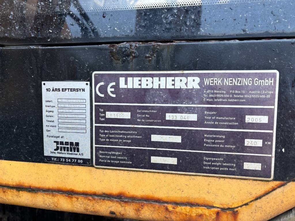 Sonstige Bagger & Lader типа Liebherr LR 1100, Gebrauchtmaschine в Vojens (Фотография 12)