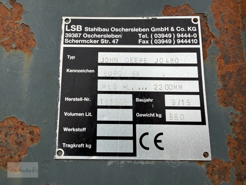 Sonstige Bagger & Lader typu LSB John Deere JD480, Gebrauchtmaschine w Prenzlau (Zdjęcie 8)