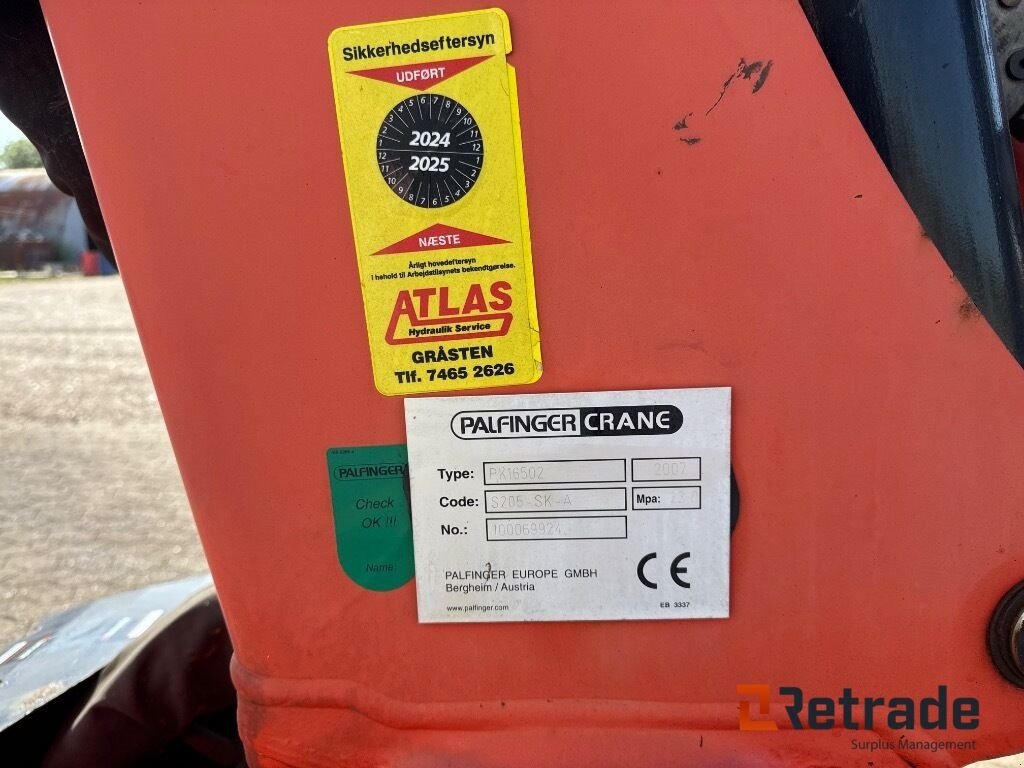 Sonstige Bagger & Lader типа Palfinger Pj16502, Gebrauchtmaschine в Rødovre (Фотография 5)