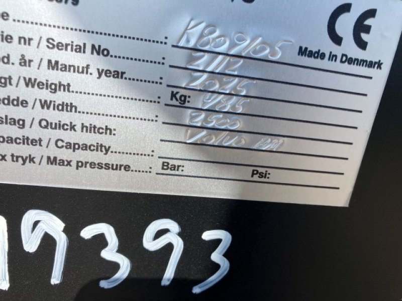 Sonstige Bagger & Lader типа Sonstige 250CM UNIVERSALSKOVL, Gebrauchtmaschine в Viborg (Фотография 3)