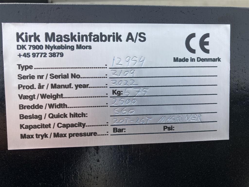 Sonstige Bagger & Lader del tipo Sonstige Afretterbjælke 2500 med S60 Skift med opsamlings/transportskuffe, Gebrauchtmaschine In Roslev (Immagine 7)