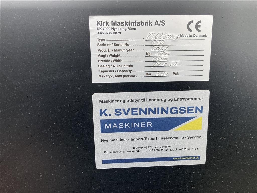Sonstige Bagger & Lader of the type Sonstige Højtipskovl Kirk højtipskovl Volvo ophæng bredde 2800, Gebrauchtmaschine in Roslev (Picture 8)