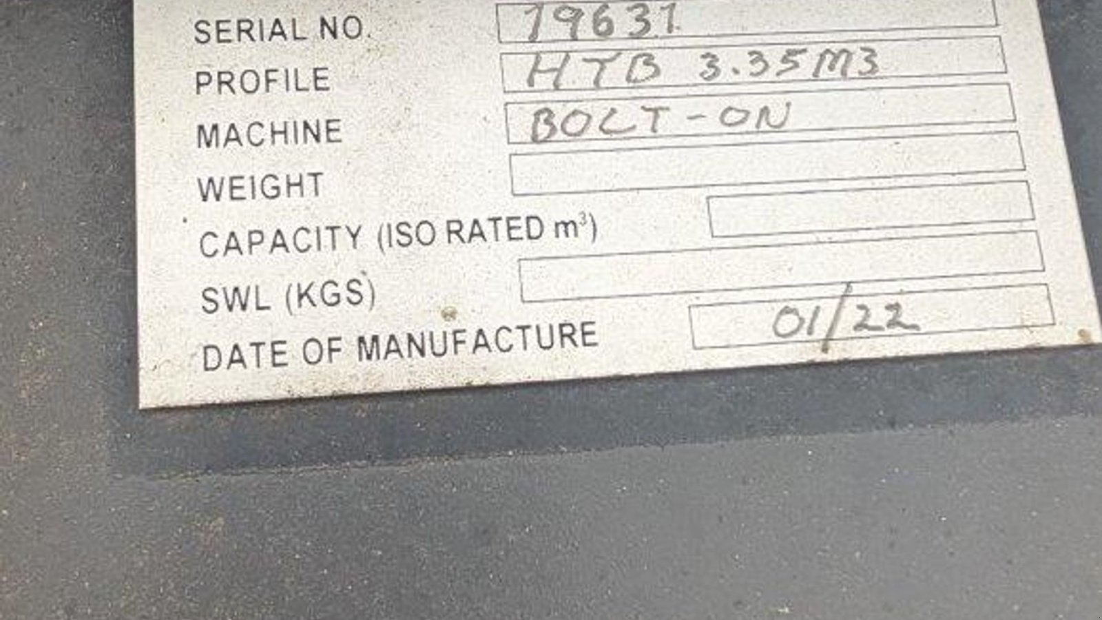Sonstige Bagger & Lader van het type Sonstige HTB 3,35, Gebrauchtmaschine in Tinglev (Foto 3)