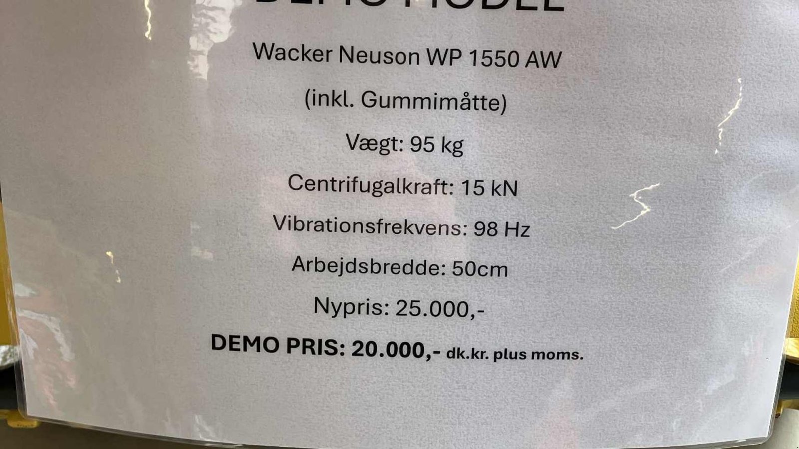 Sonstige Bagger & Lader del tipo Wacker Neuson wp 1550 WP 1550 AW, Gebrauchtmaschine In Glamsbjerg (Immagine 5)