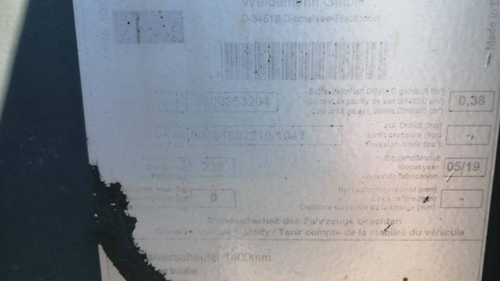 Sonstige Bagger & Lader του τύπου Weidemann  Svensker-/planerskovl 140 cm., Gebrauchtmaschine σε Vrå (Φωτογραφία 4)