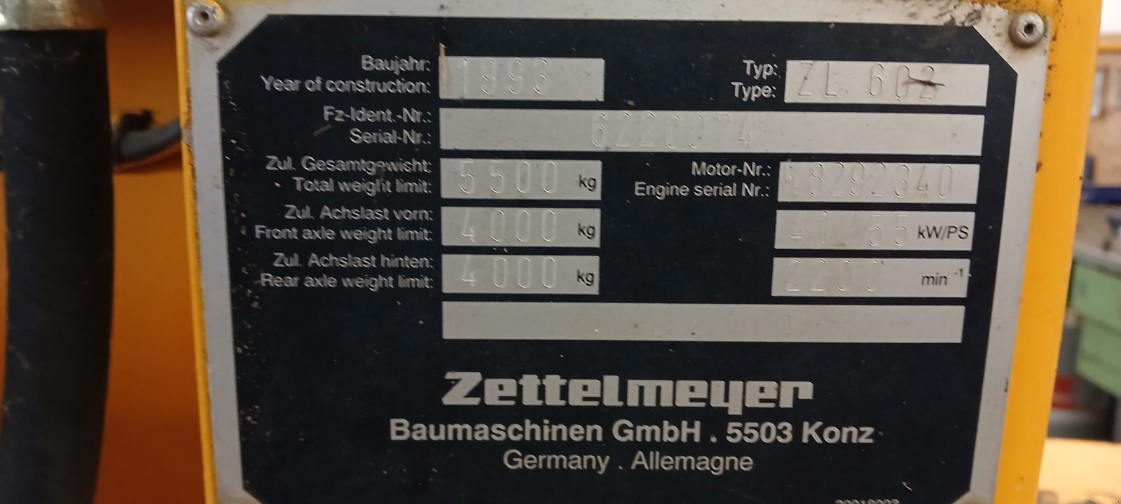 Sonstige Bagger & Lader типа Zettelmeyer ZL 602, Gebrauchtmaschine в Hilgertshausen-Tandern (Фотография 3)