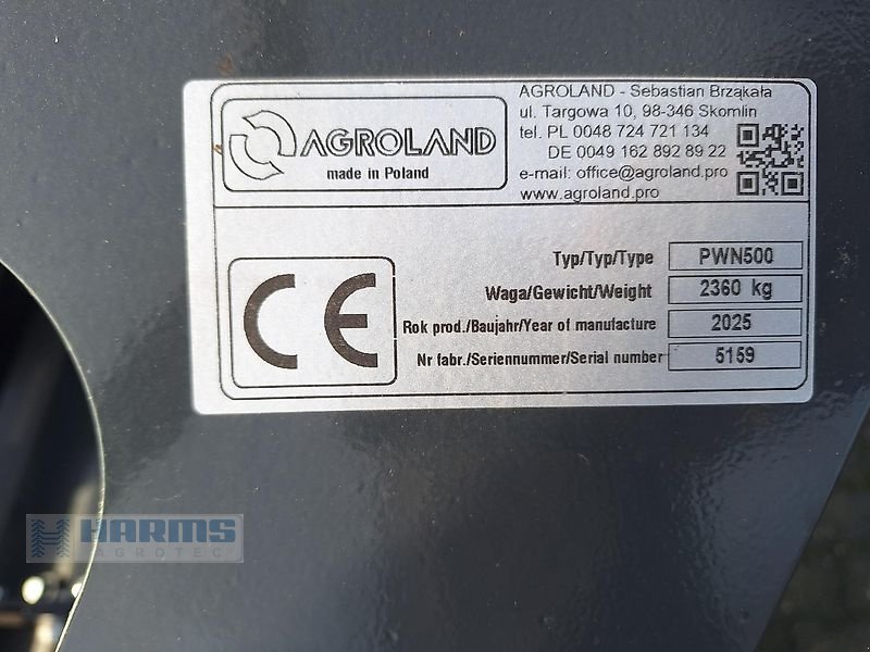 Sonstige Bodenbearbeitungsgeräte typu Agroland PWN 500 Messerwalze ( 3m - 6m ), Neumaschine v Sassenholz (Obrázek 4)