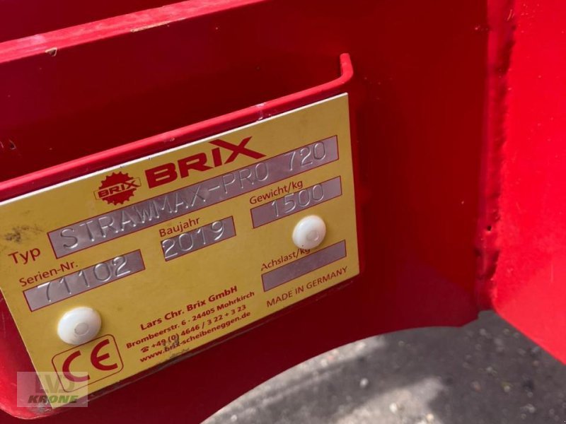 Sonstige Bodenbearbeitungsgeräte typu Brix Straw Max Pro 720, Gebrauchtmaschine v Spelle (Obrázek 11)