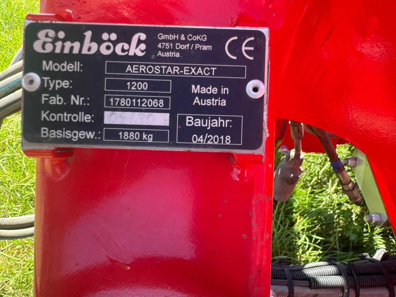 Sonstige Bodenbearbeitungsgeräte typu Einböck Aerostar Exact 1200, Gebrauchtmaschine v Mistelbach (Obrázek 5)