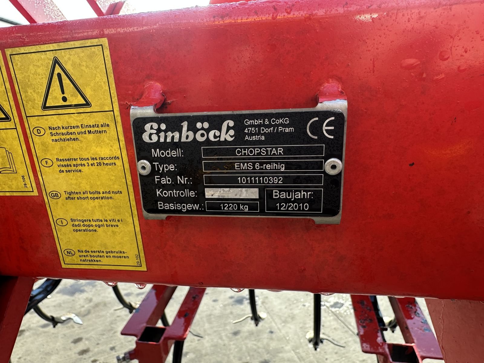 Sonstige Bodenbearbeitungsgeräte tipa Einböck Chopstar EMS 6-reihig Front, Gebrauchtmaschine u Hürm (Slika 7)