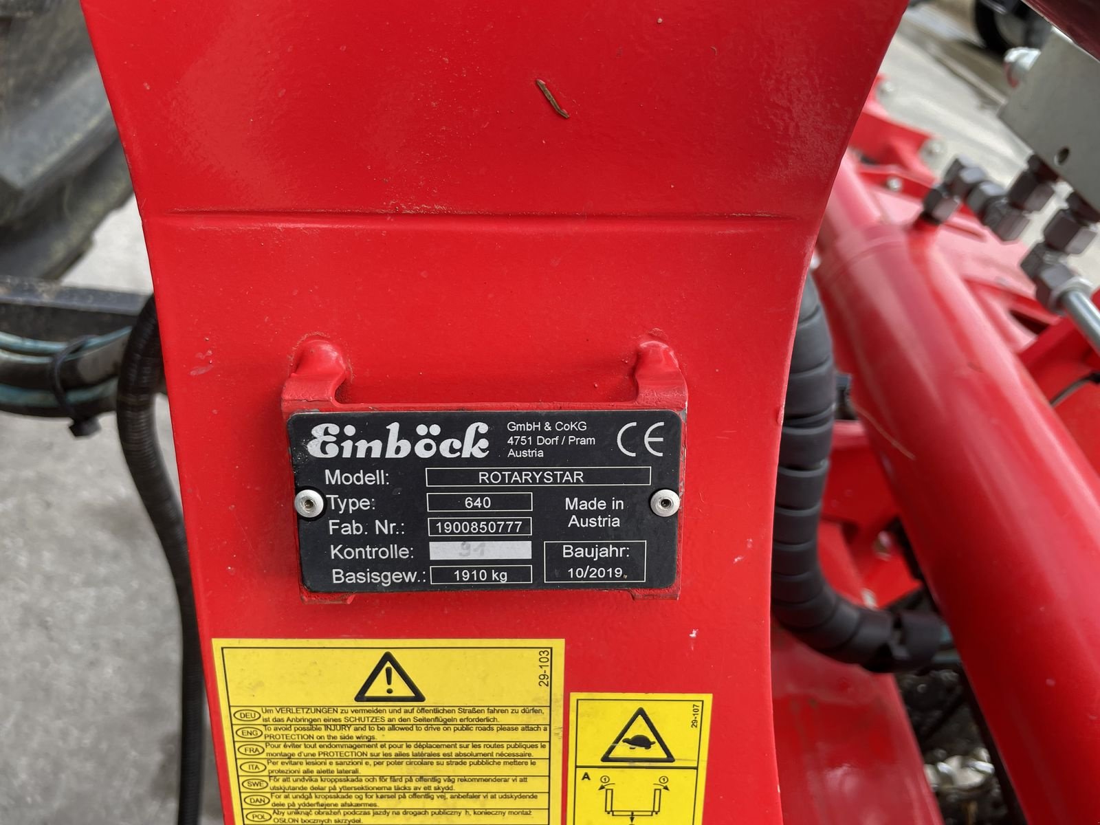 Sonstige Bodenbearbeitungsgeräte του τύπου Einböck Rotarystar 640, Gebrauchtmaschine σε Harmannsdorf (Φωτογραφία 4)