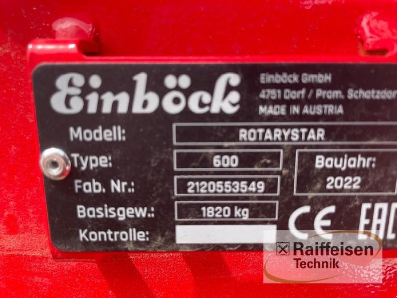 Sonstige Bodenbearbeitungsgeräte des Typs Einböck Rotorhacke ROTARYSTAR 600, Neumaschine in Ebeleben (Bild 5)