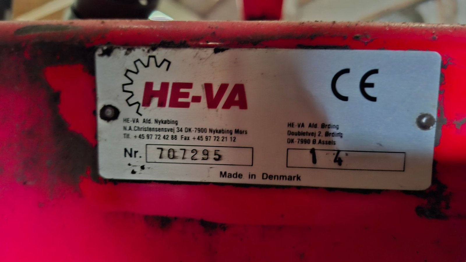 Sonstige Bodenbearbeitungsgeräte du type HE-VA 4 m frontpakker, Gebrauchtmaschine en Nykøbing M (Photo 4)