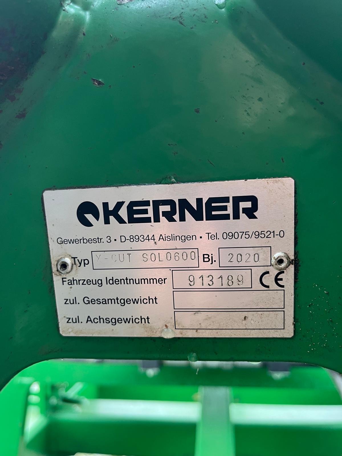 Sonstige Bodenbearbeitungsgeräte typu Kerner X cat solo 600, Gebrauchtmaschine w Thannhausen (Zdjęcie 8)