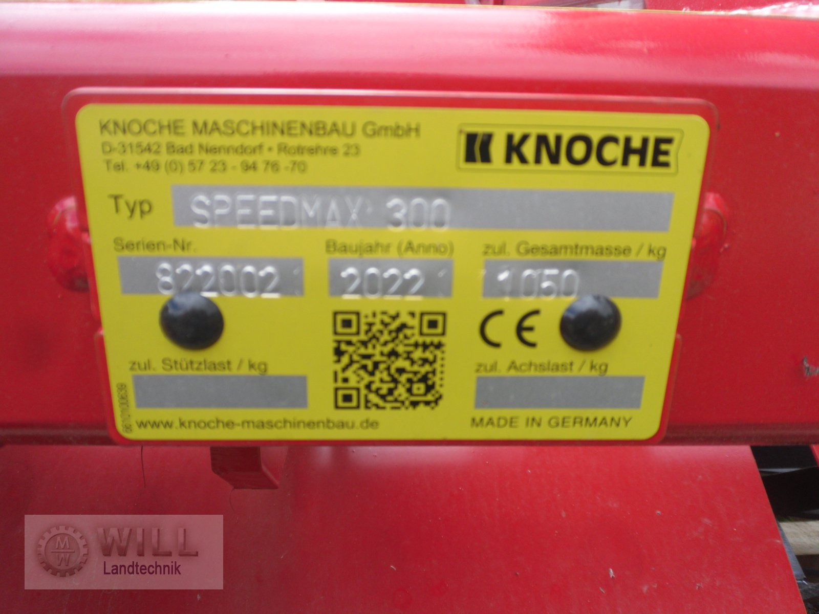 Sonstige Bodenbearbeitungsgeräte des Typs Knoche Speedmax 300, Neumaschine in Rudendorf (Bild 5)