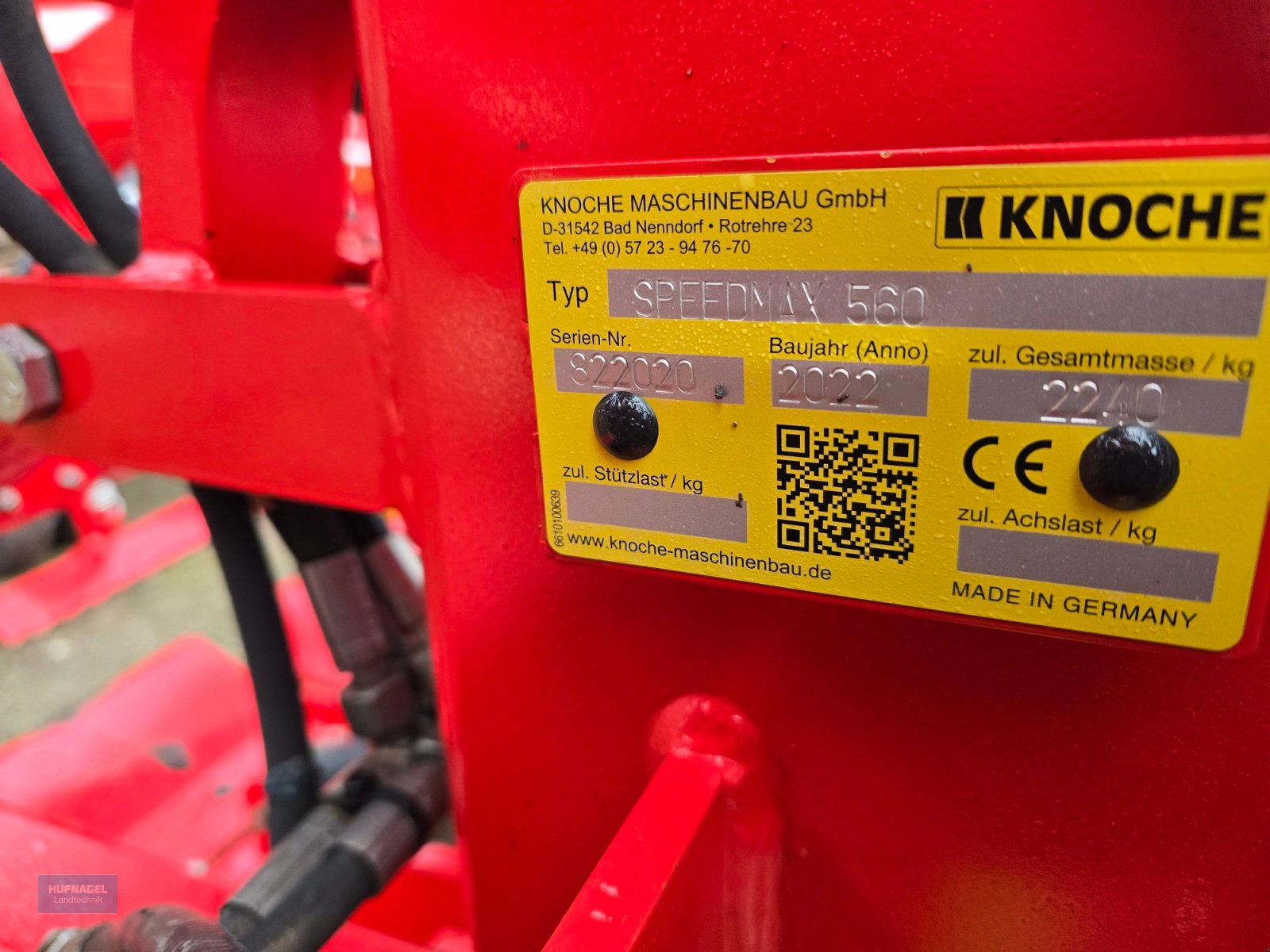 Sonstige Bodenbearbeitungsgeräte des Typs Knoche Speedmax 560, Gebrauchtmaschine in Neuhof-Zenn (Bild 4)