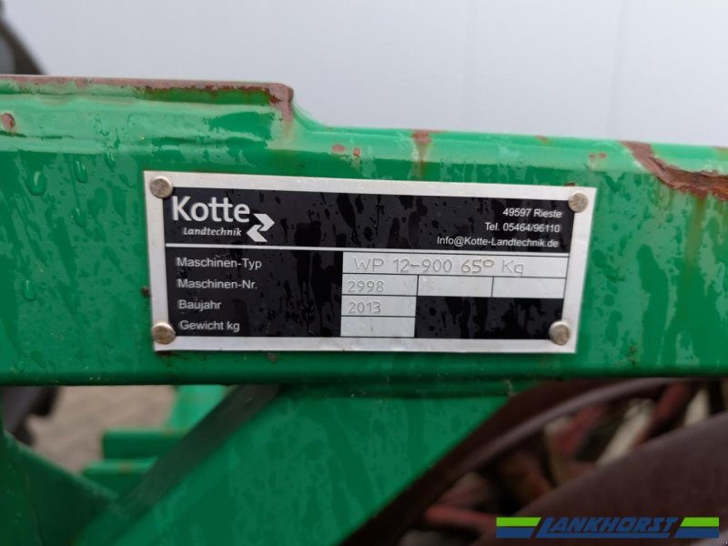 Sonstige Bodenbearbeitungsgeräte des Typs Kotte WP 12-900 / 65°, Gebrauchtmaschine in Emsbüren (Bild 10)