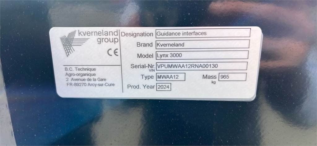 Sonstige Bodenbearbeitungsgeräte του τύπου Kverneland Lynx 3000 - Onyx 4092 F, Gebrauchtmaschine σε Mern (Φωτογραφία 12)