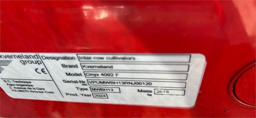 Sonstige Bodenbearbeitungsgeräte του τύπου Kverneland Lynx 3000 - Onyx 4092 F, Gebrauchtmaschine σε Mern (Φωτογραφία 11)