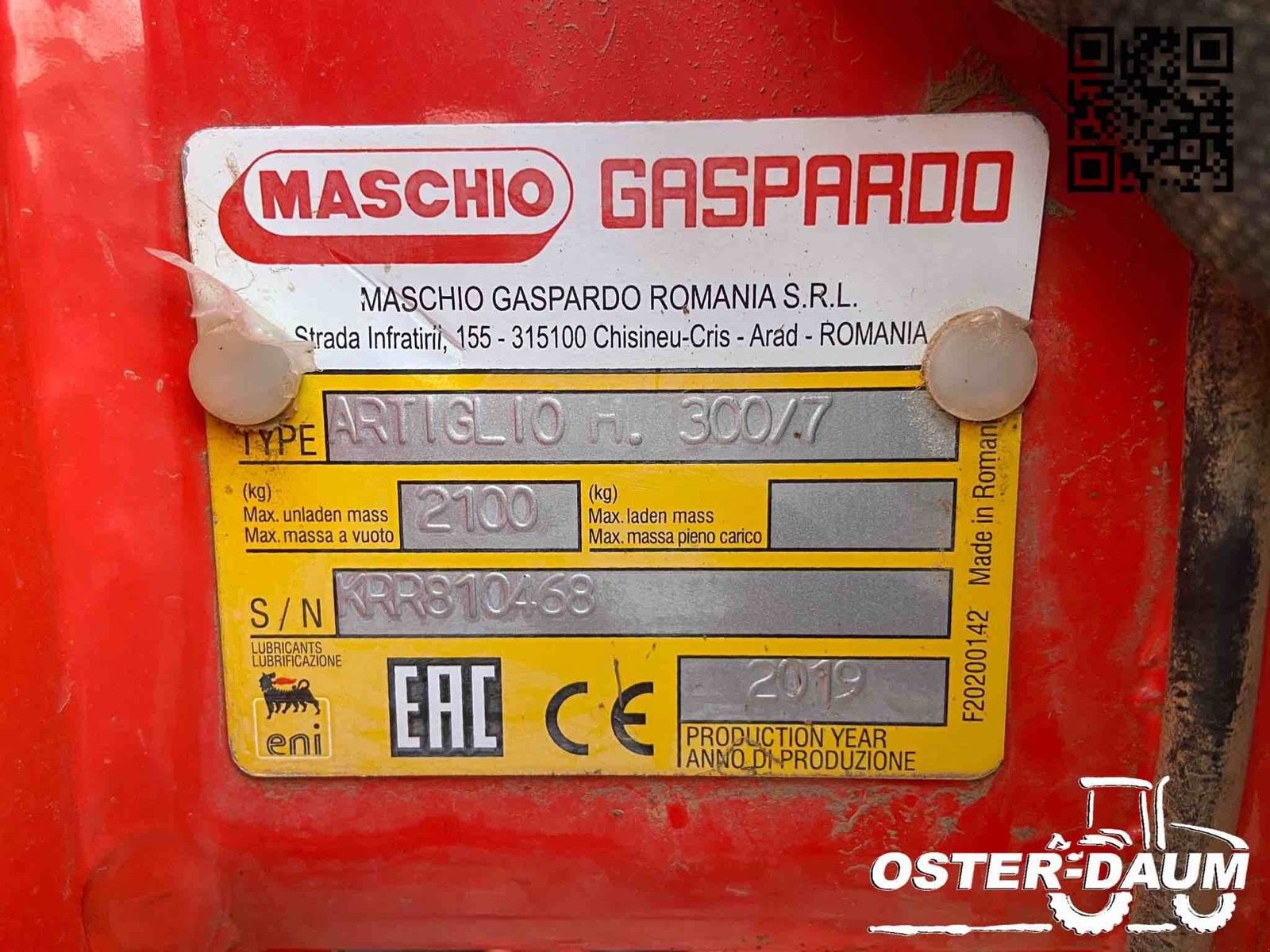 Sonstige Bodenbearbeitungsgeräte типа Maschio Artiglio 300, Gebrauchtmaschine в Kaisersesch (Фотография 7)