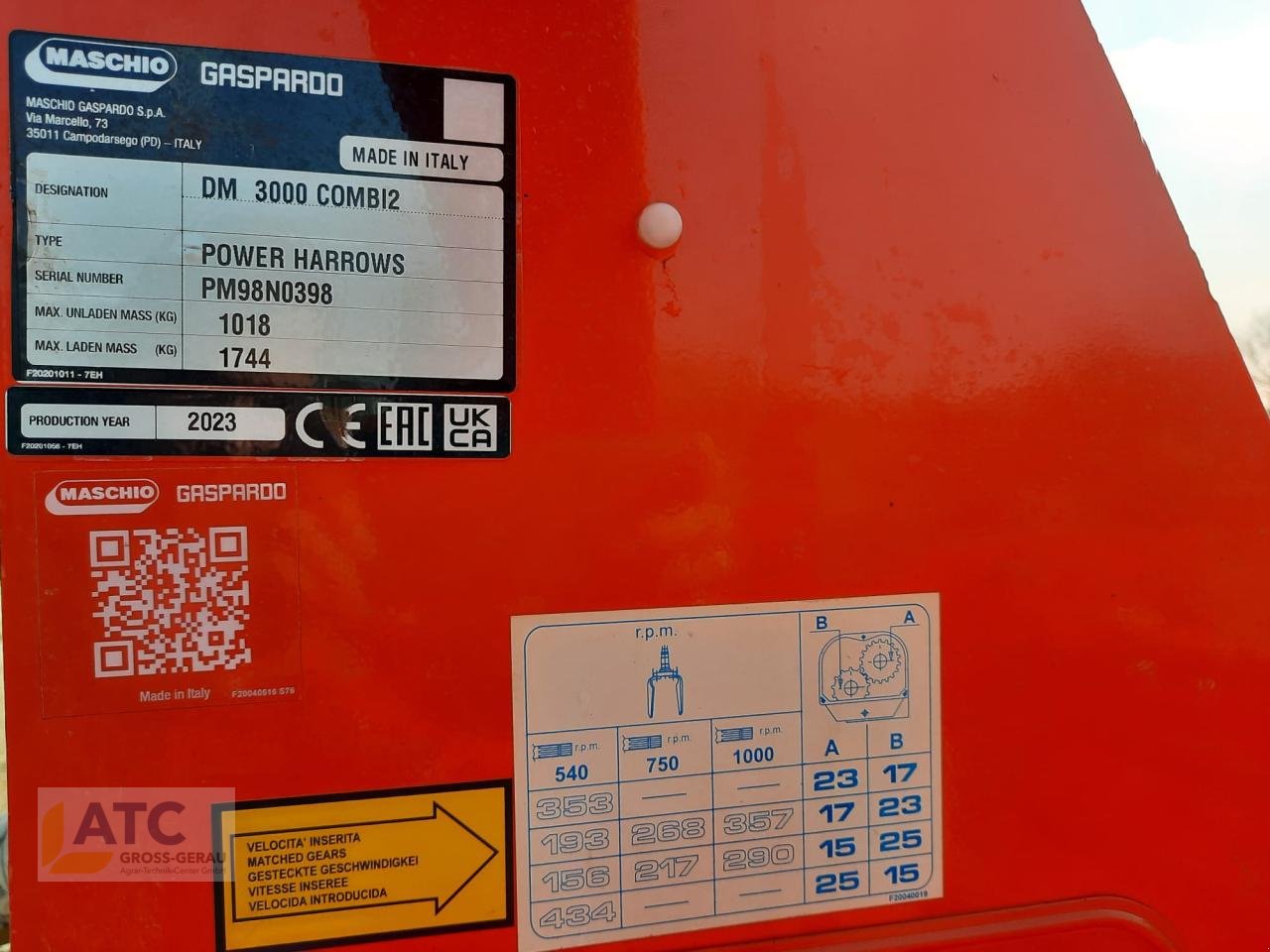 Sonstige Bodenbearbeitungsgeräte typu Maschio DM CLASSIC 3000, Gebrauchtmaschine w Groß-Gerau (Zdjęcie 3)