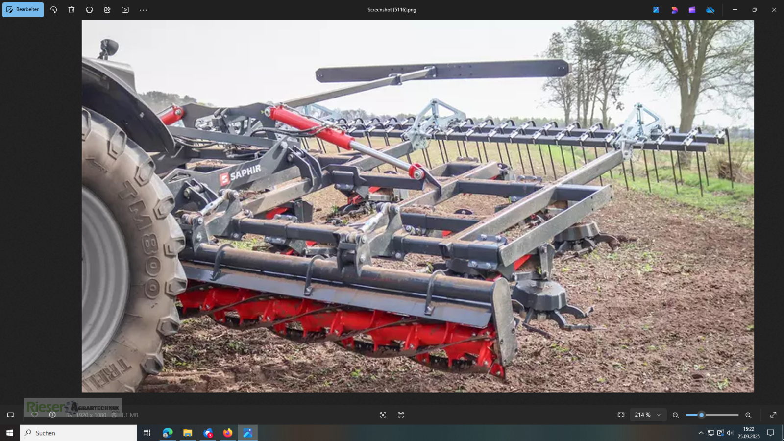 Sonstige Bodenbearbeitungsgeräte des Typs Saphir Grindstar GRS 600 "Vorführgerät", Neumaschine in Nördlingen (Bild 10)
