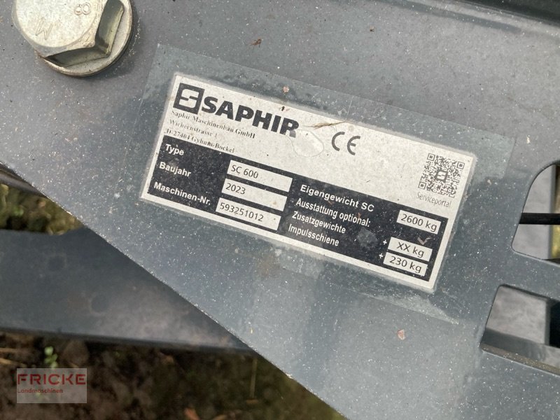 Sonstige Bodenbearbeitungsgeräte Türe ait Saphir SinusCut 600, Gebrauchtmaschine içinde Bockel - Gyhum (resim 8)