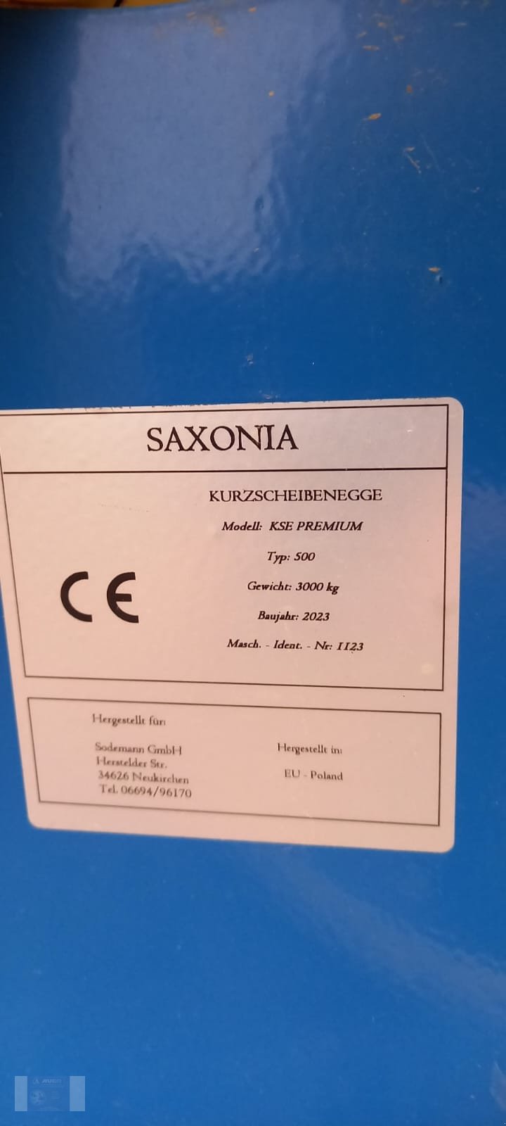 Sonstige Bodenbearbeitungsgeräte des Typs Saxonia KSE Premium 500, Gebrauchtmaschine in Lörzweiler (Bild 3)