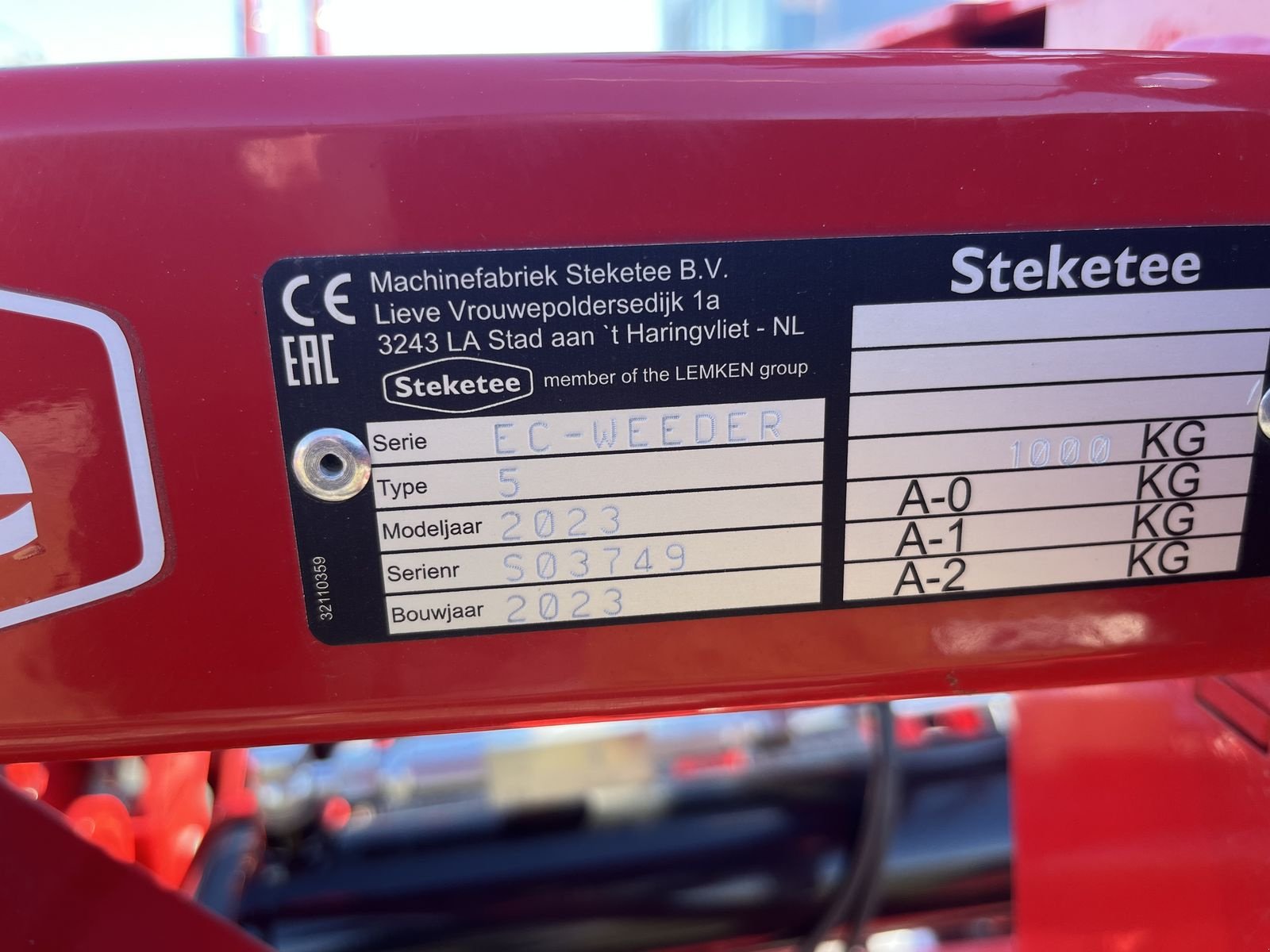 Sonstige Bodenbearbeitungsgeräte typu Steketee Lemken EC-Weeder 5, 6x75cm, 1500 mm, Gebrauchtmaschine w Harmannsdorf (Zdjęcie 4)
