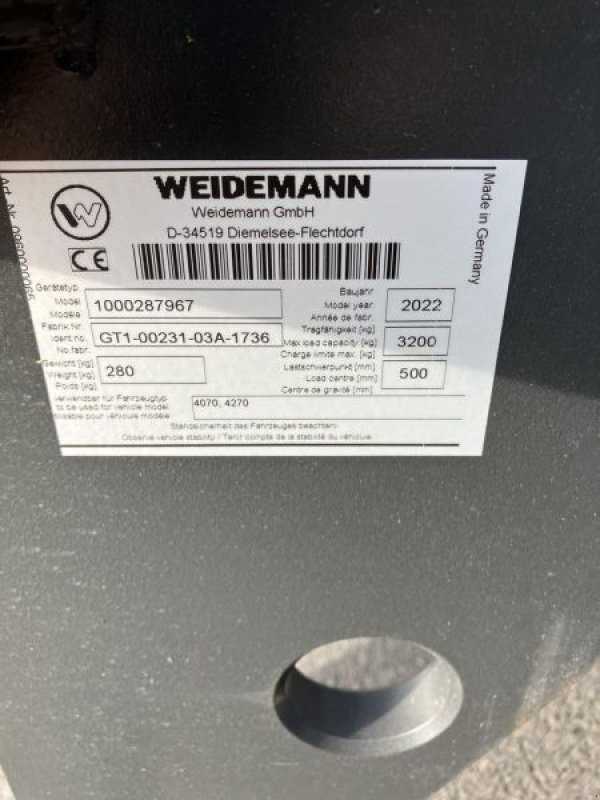 Sonstige Bodenbearbeitungsgeräte des Typs Weidemann  VORS. PALETTENGABEL 1200MM, Neumaschine in Plessa (Bild 4)