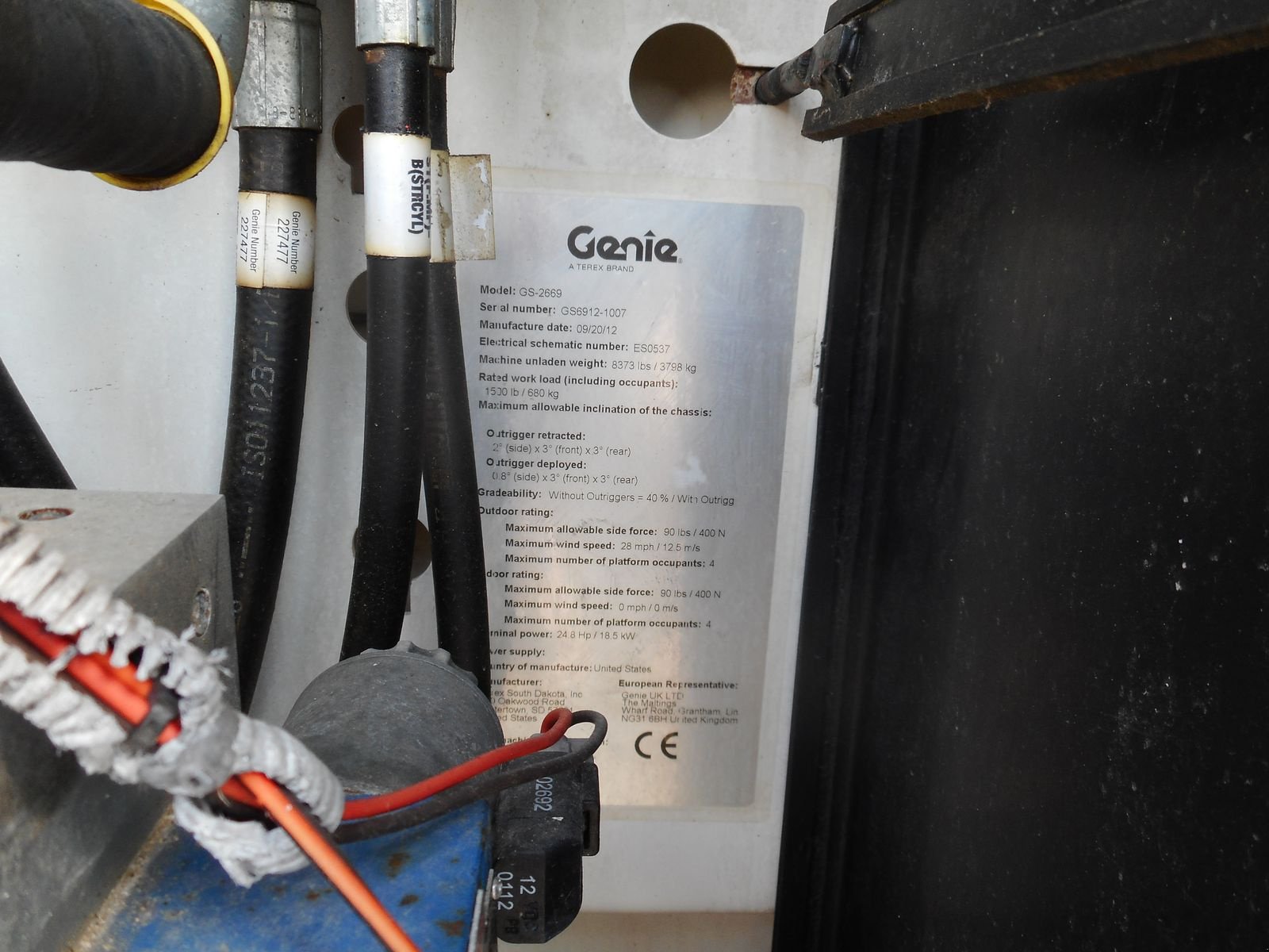 Sonstige Bühnen typu Genie GS-2669 RT Diesel Allrad Scherenbühne 10 Meter, Gebrauchtmaschine v St. Nikolai ob Draßling (Obrázek 15)