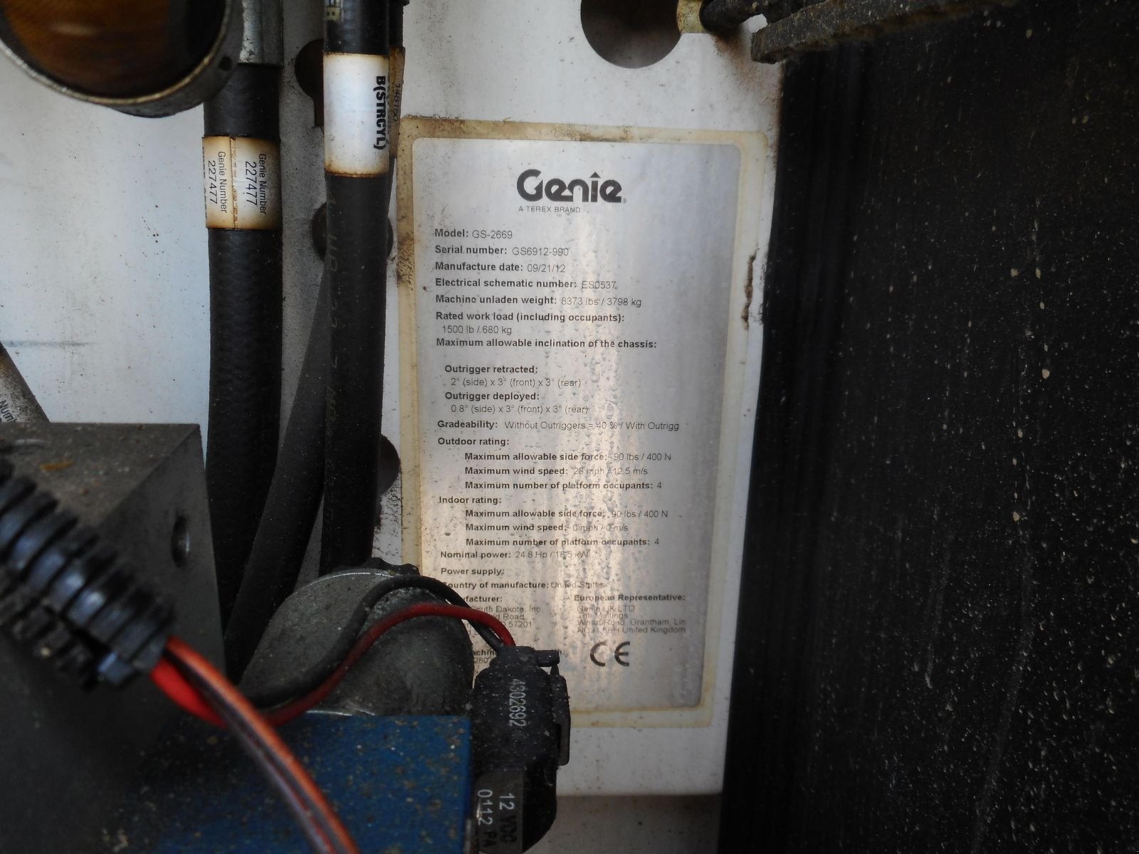 Sonstige Bühnen typu Genie GS-2669 RT Diesel Allrad Scherenbühne 10 Meter, Gebrauchtmaschine v St. Nikolai ob Draßling (Obrázek 7)